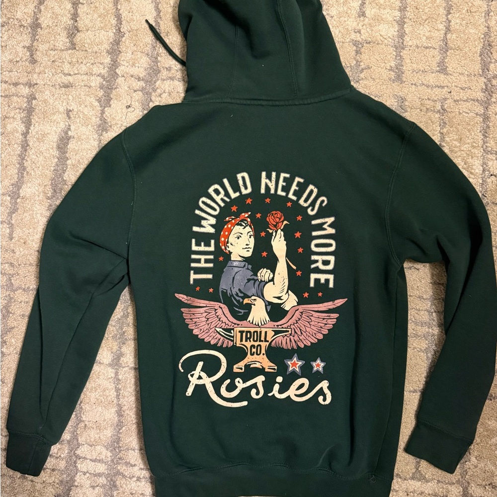 Troll Co. Rosie’s Green Hoodie